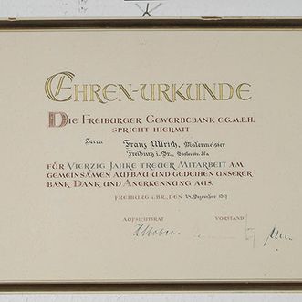 Ullrich Malerfachbetrieb Freiburg - Historie
