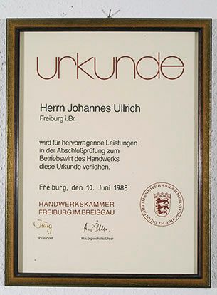 Ullrich Malerfachbetrieb Freiburg - Historie
