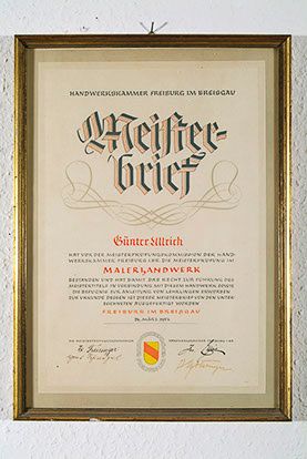 Ullrich Malerfachbetrieb Freiburg - Historie